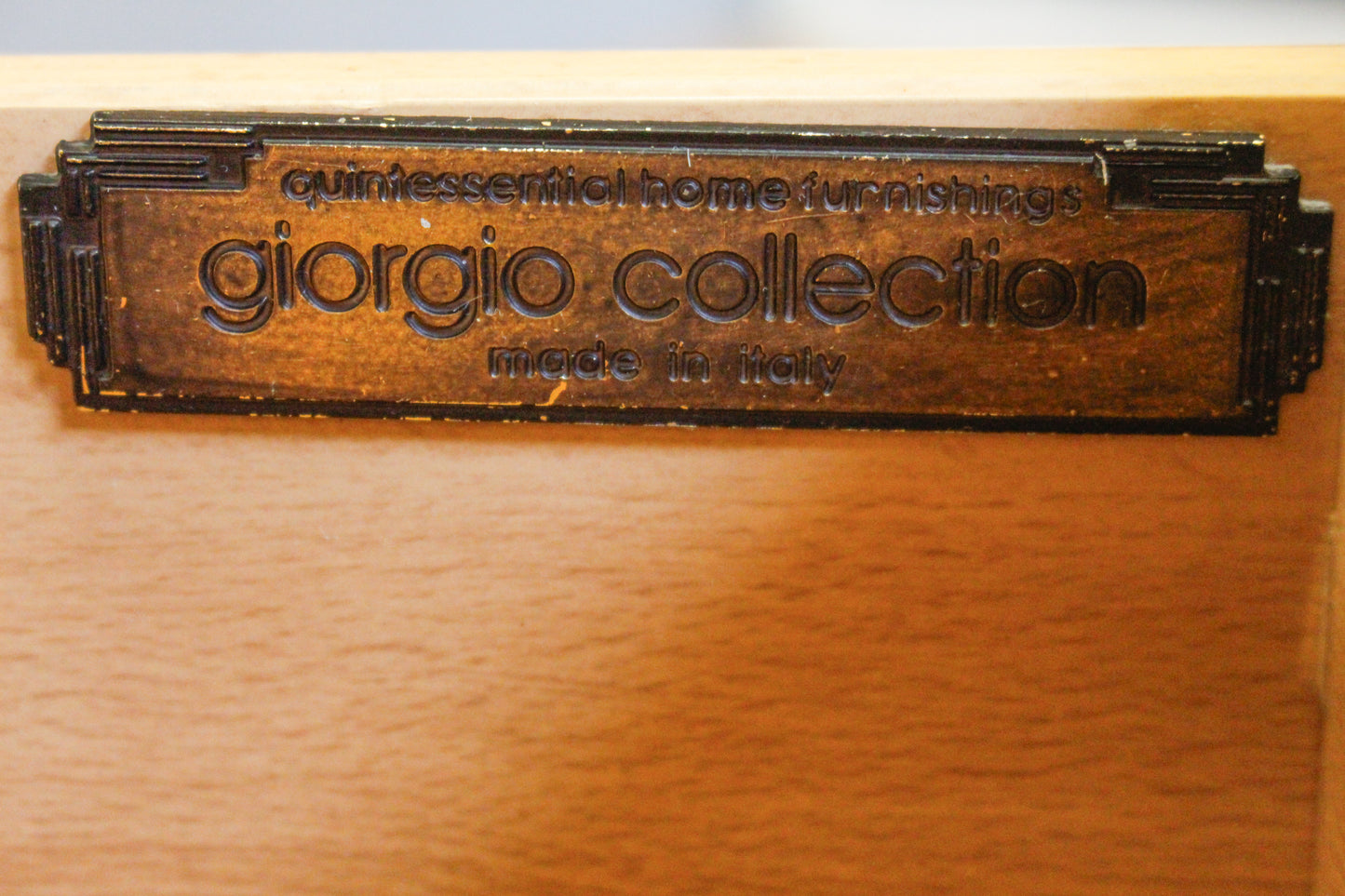 Giorgio Collection Lacquer & Leather End Table - ONLINE ONLY