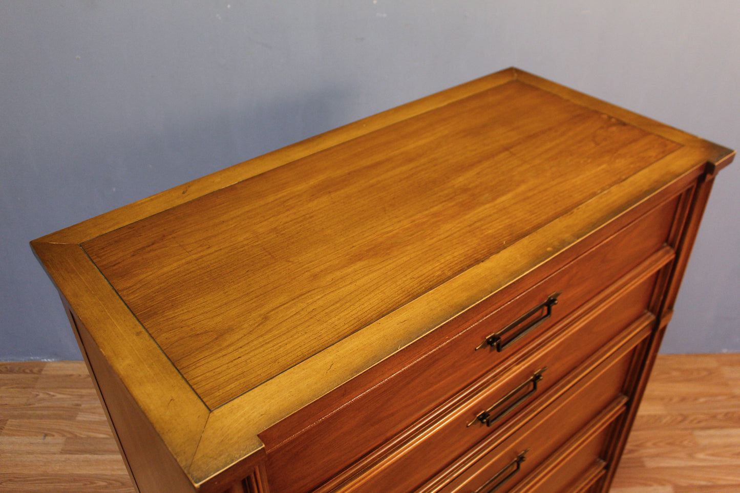 Neoclassical 5-Drawer Highboy Dresser
