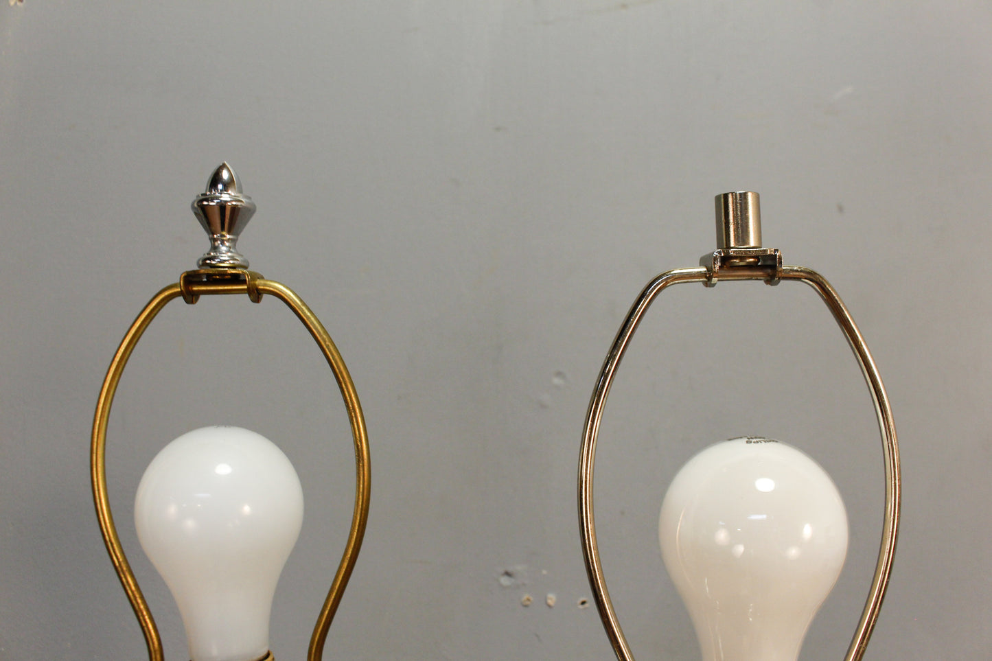 Pair Of Chrome Laurel Table Lamps