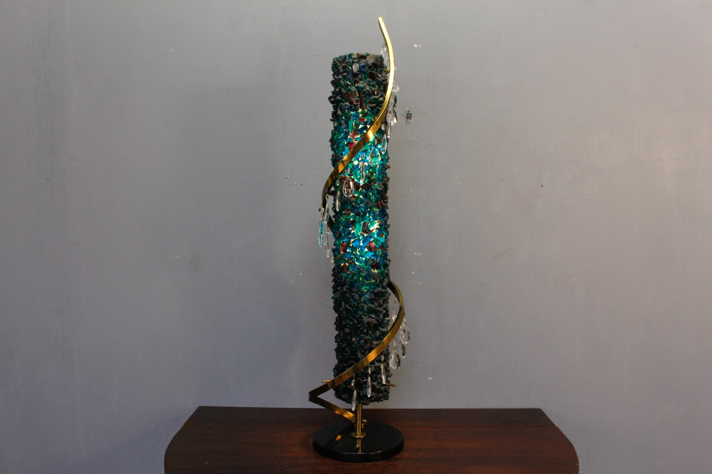 Large Rock Candy Swirl Table Lamp