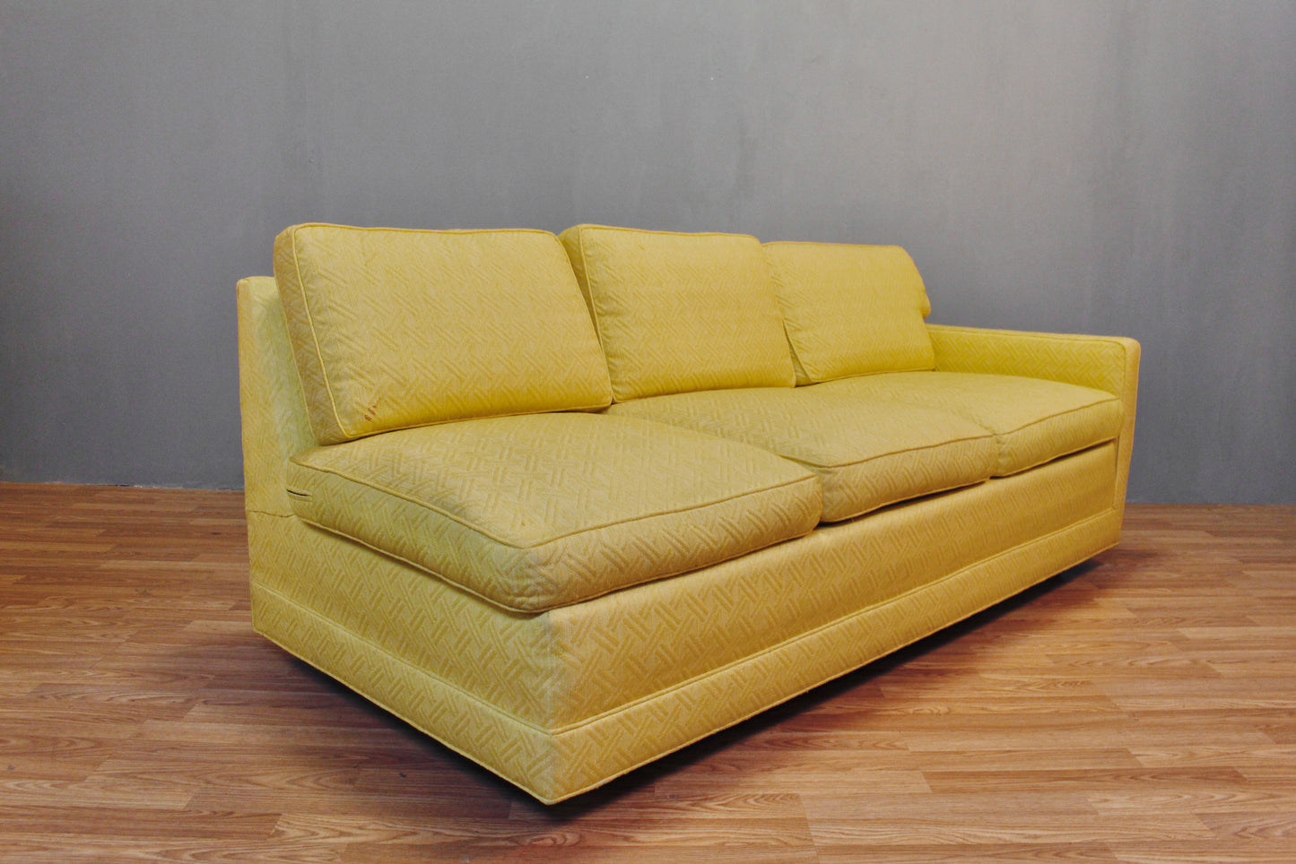 Mid Century Lemon Chaise Sofa - ONLINE ONLY