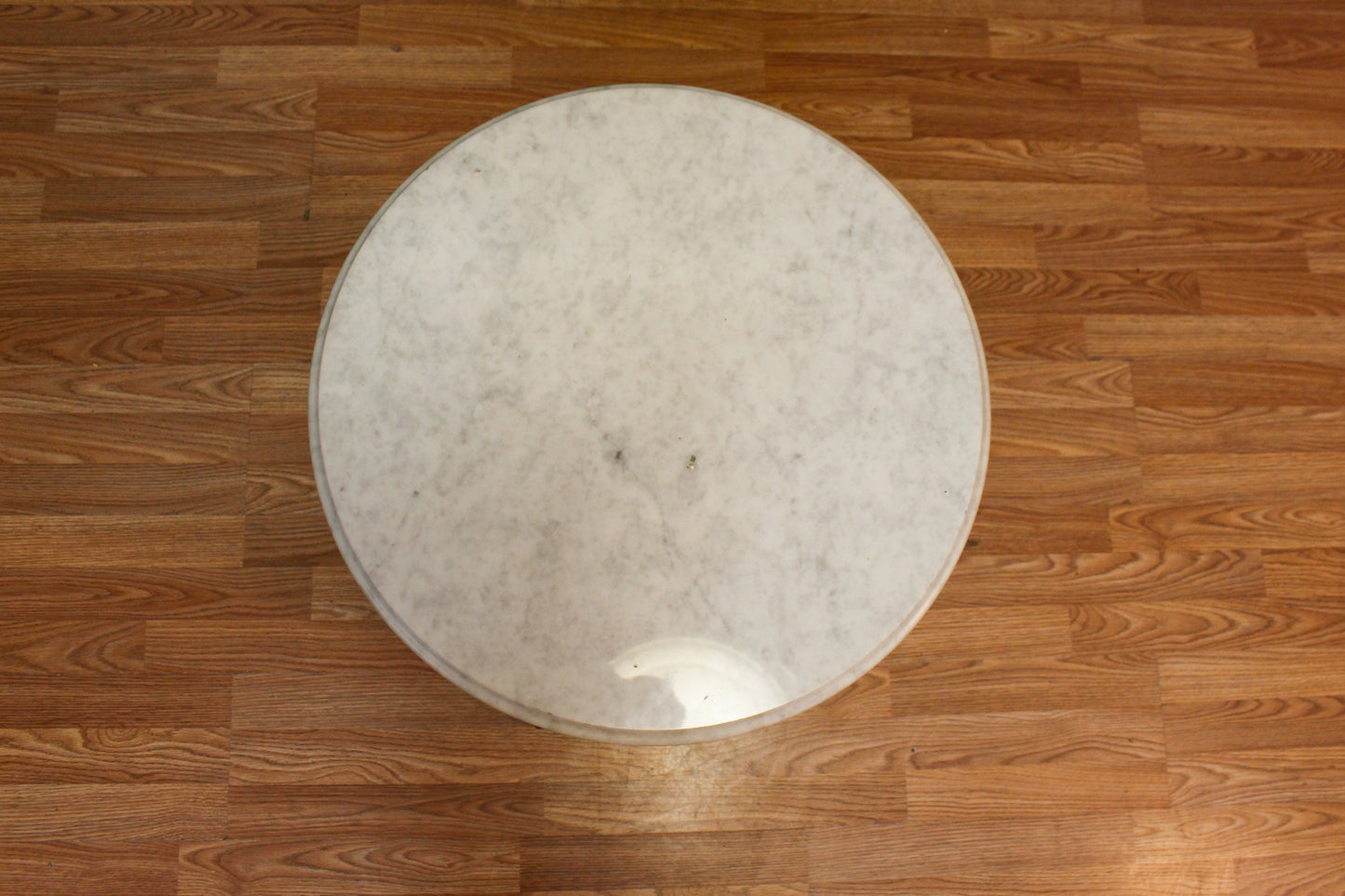 Mid Century Walnut & Marble-Top Side Table