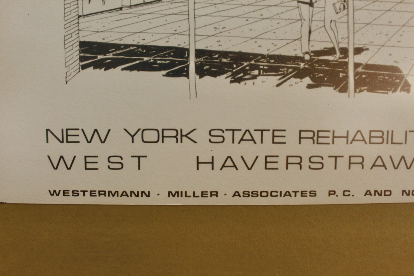 "Helen Hayes Hospital" 1970s Autographed Print V