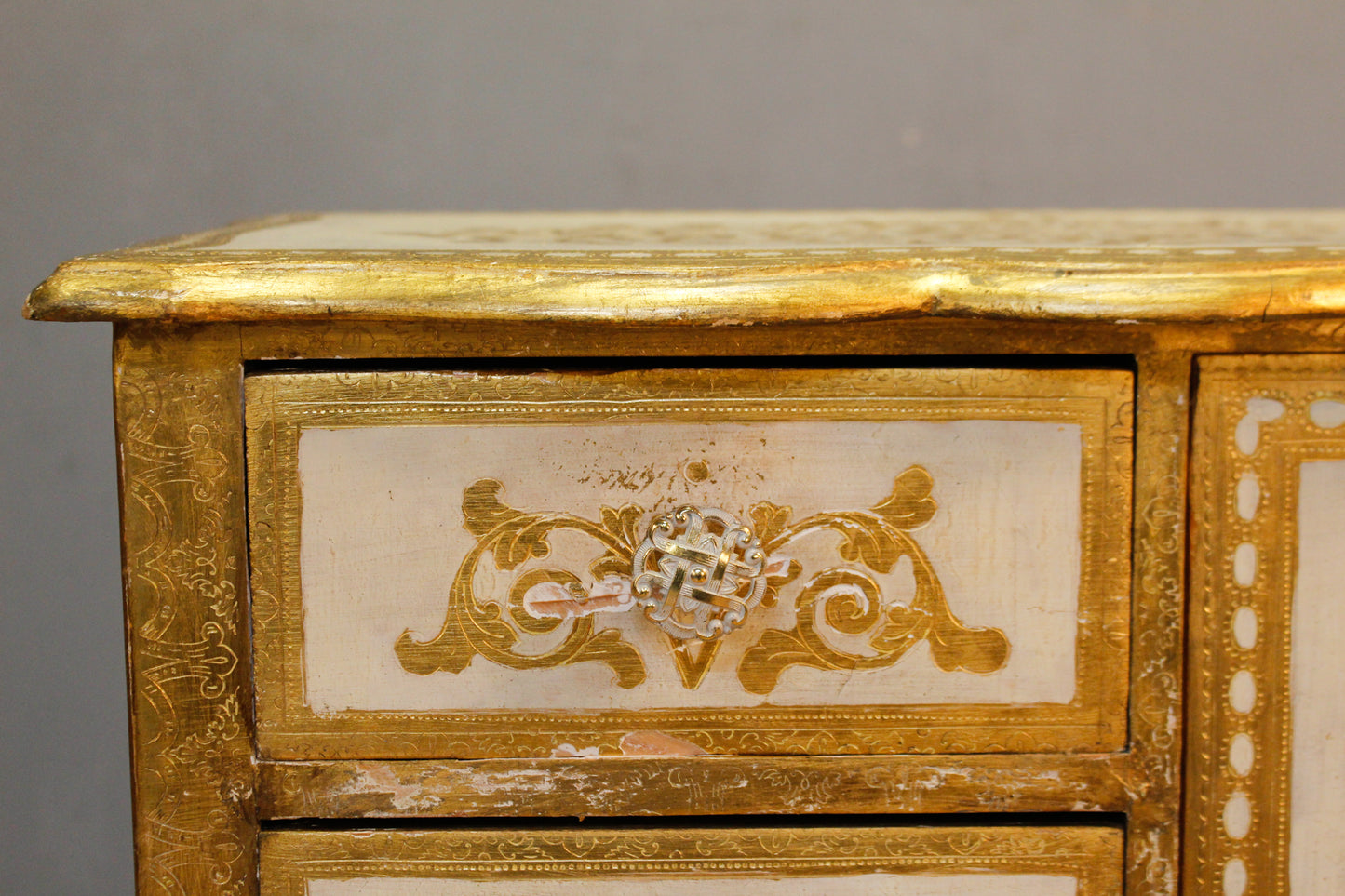 Italian Florentine 3-Drawer Cabinet