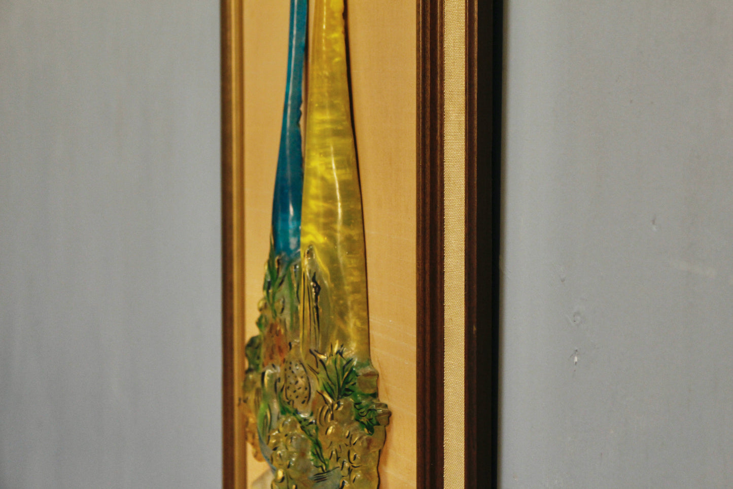 Mid Century "Funky Still Life" Resin Wall Art