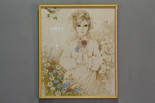 "The Ingenues II" 1976 Giselle Lithograph
