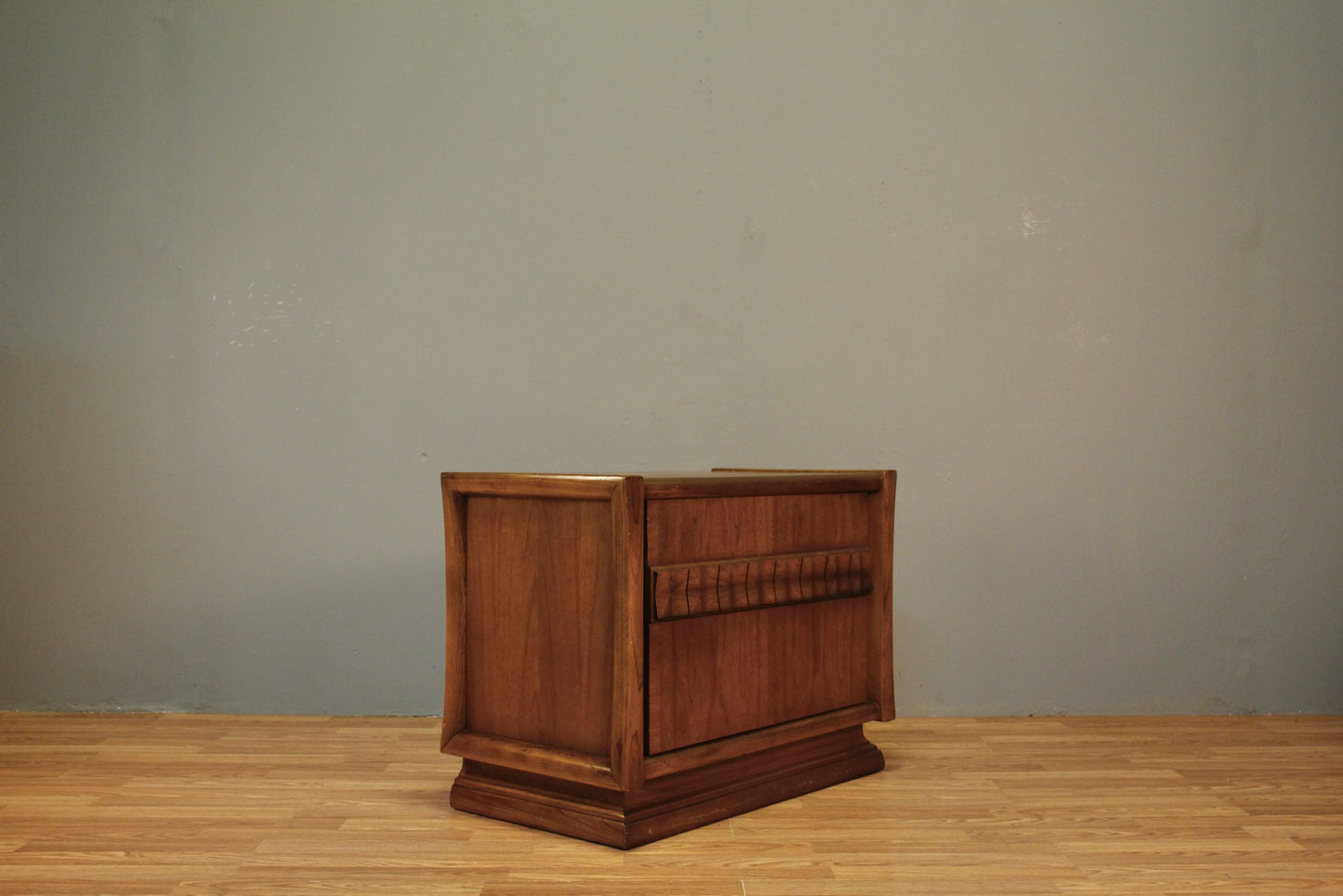 Shabby Teal Storage End Table