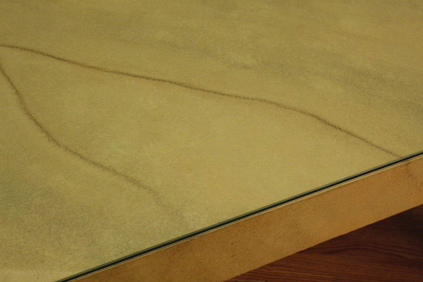 Large Faux Marble & Glass Coffee Table - ONLINE ONLY