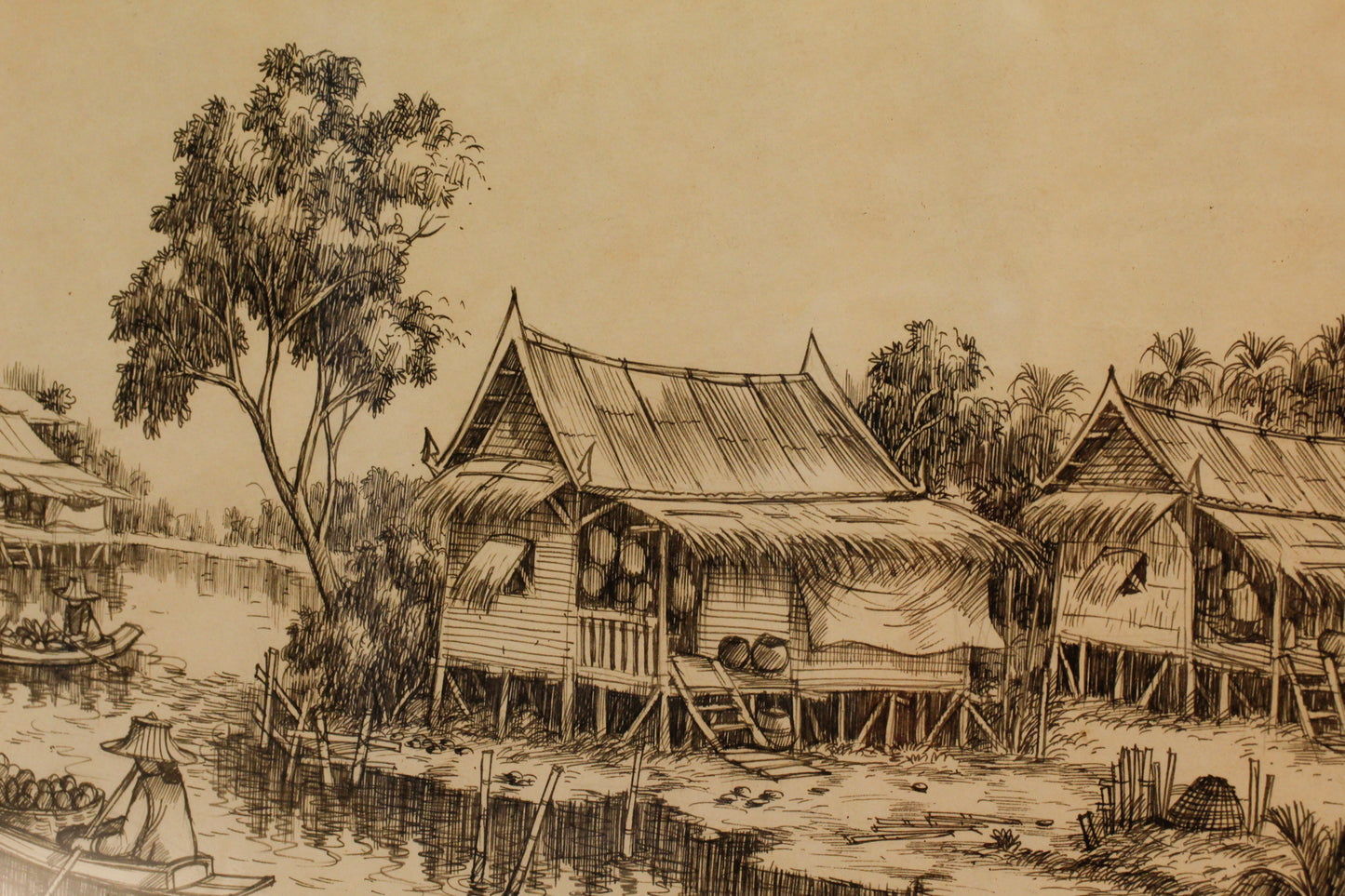 1970s "Thai Village" Illustration