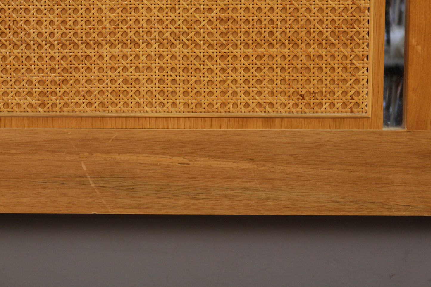 Berkey Cane & Chrome King Headboard - ONLINE ONLY