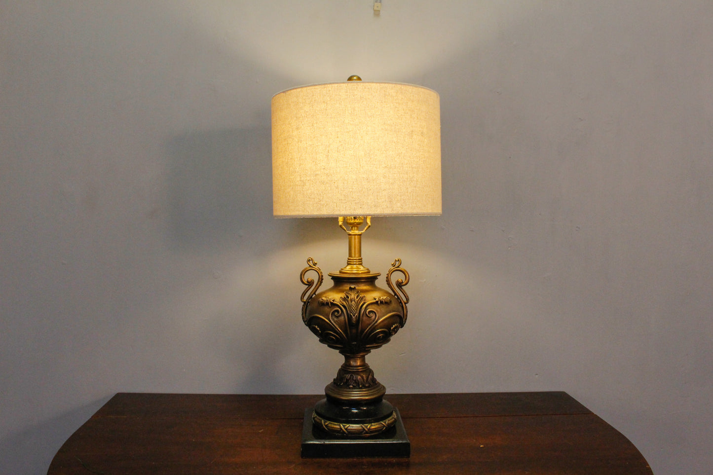 Maitland-Smith Brass & Marble Table Lamp