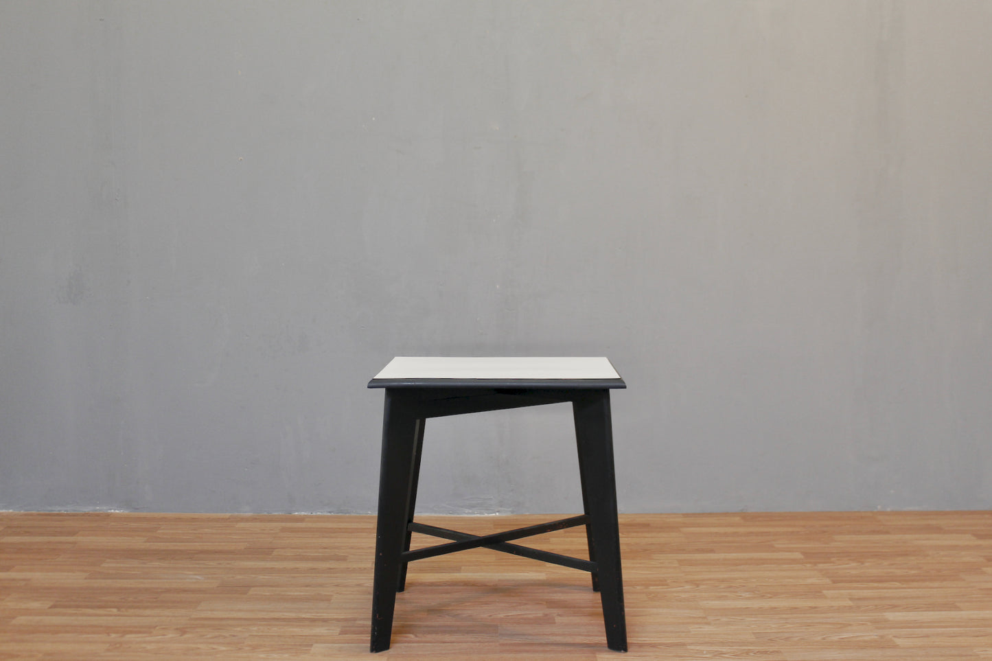 Black & White Painted Side Table