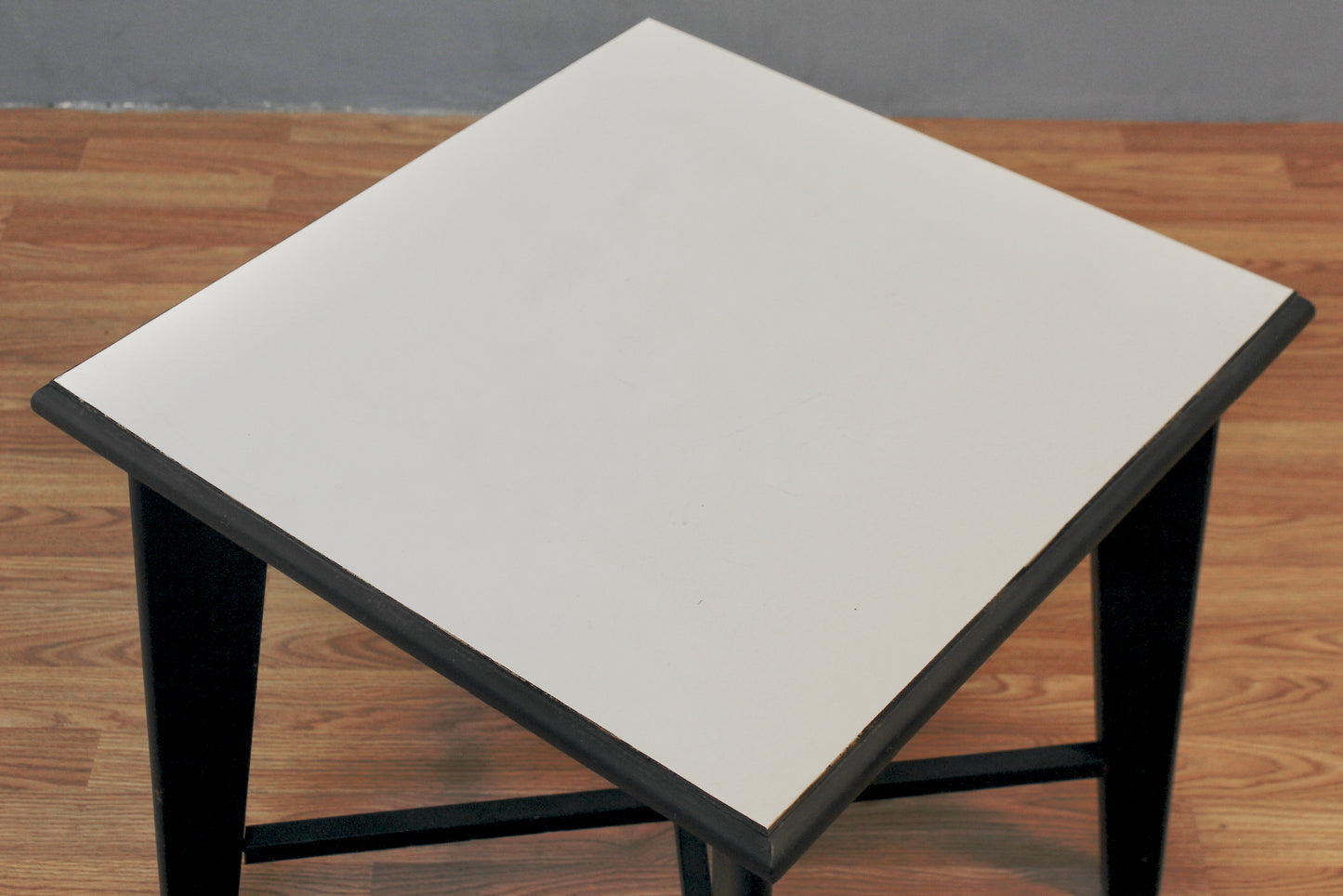 Black & White Painted Side Table