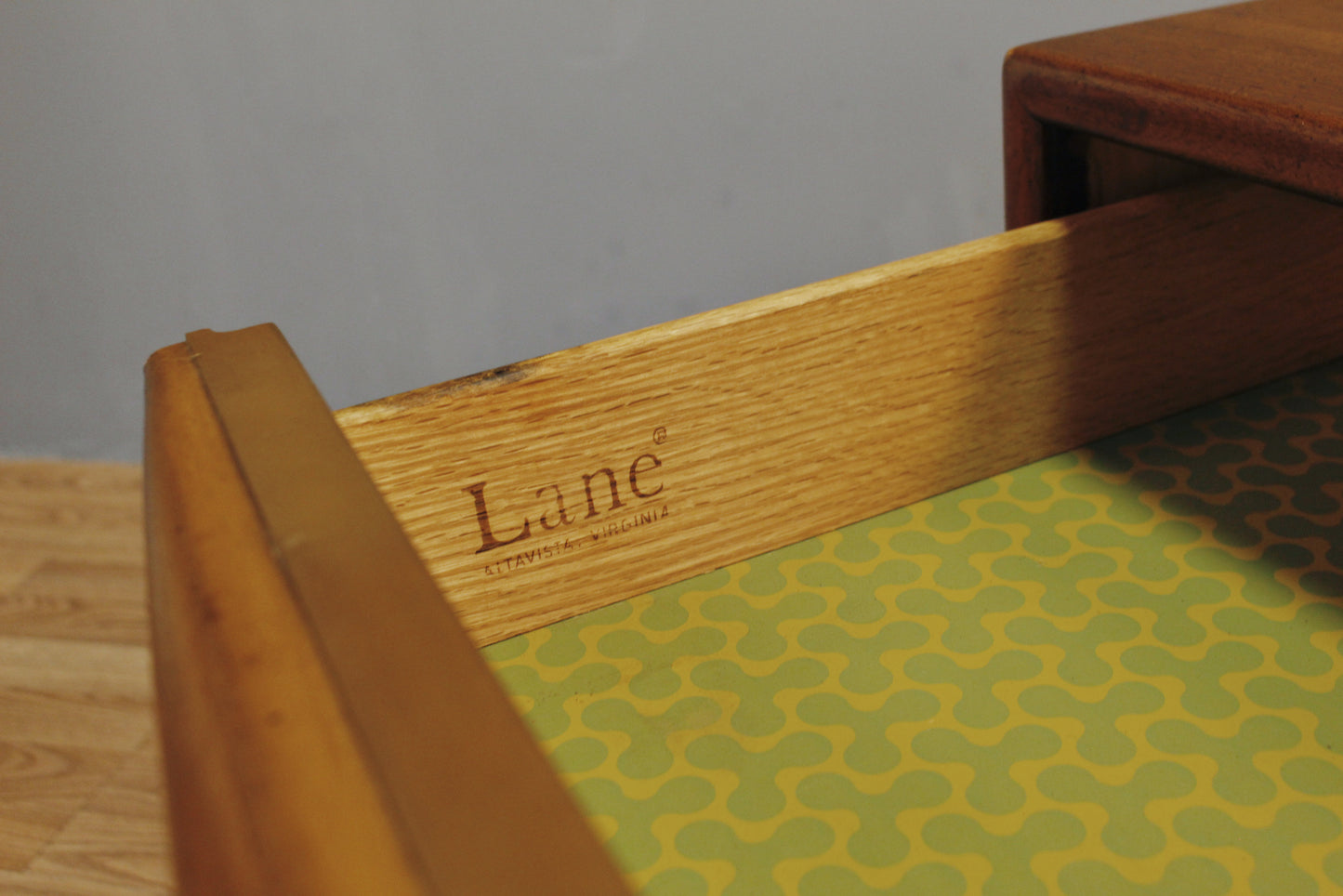 Lane Walnut 1-Drawer End Table