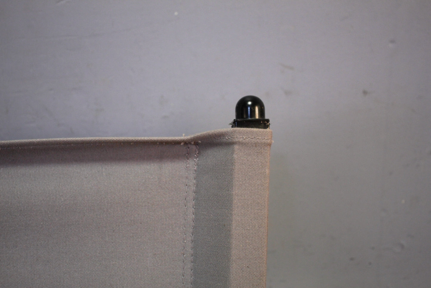 Black Metal & Gray Canvas Director's Chair