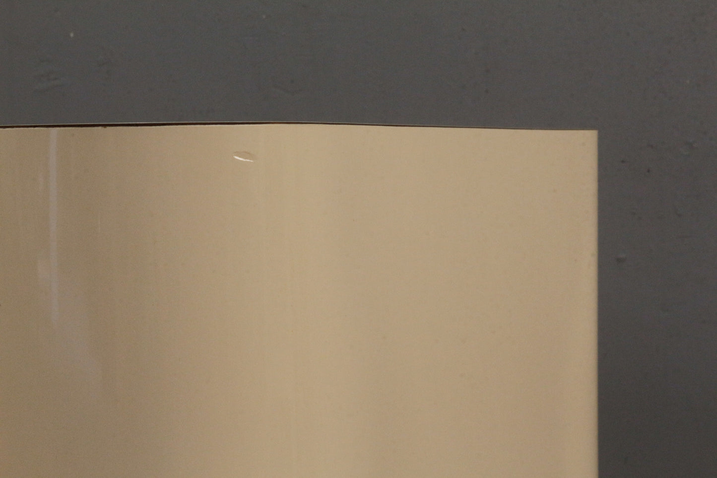 Cream Laminate Cube End Table