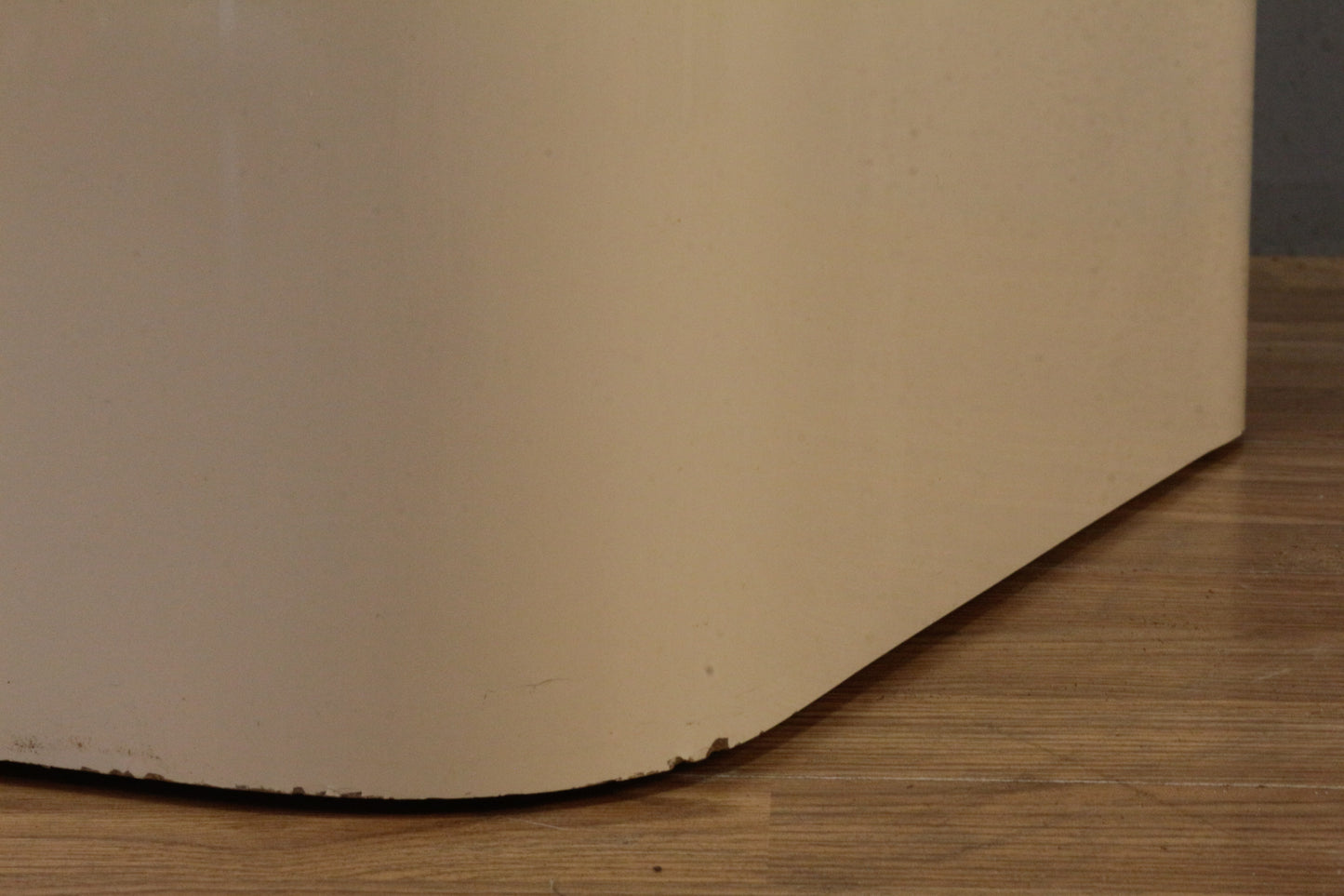 Cream Laminate Cube End Table