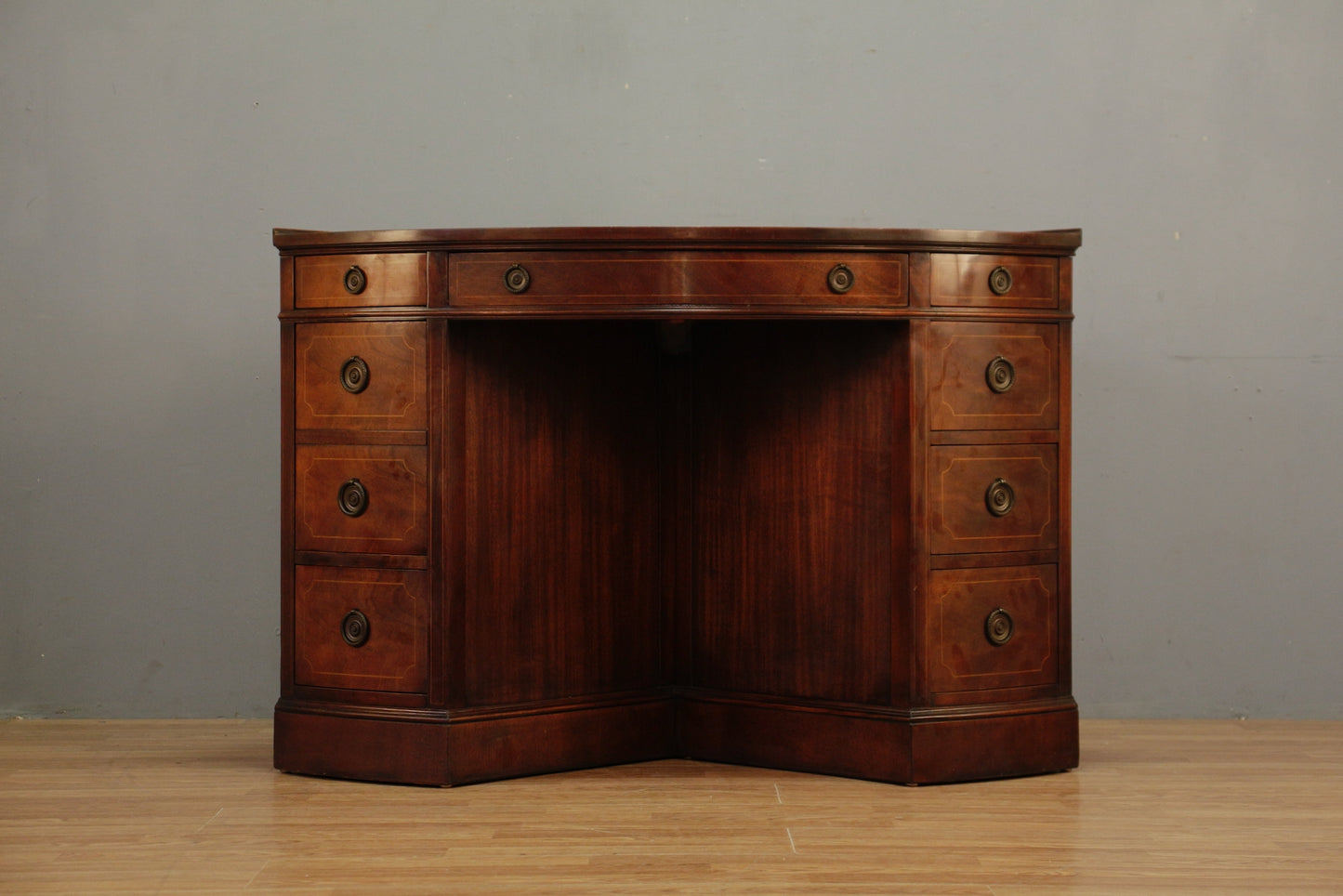 1940s Sligh Mahogany Corner Desk - ONLINE ONLY