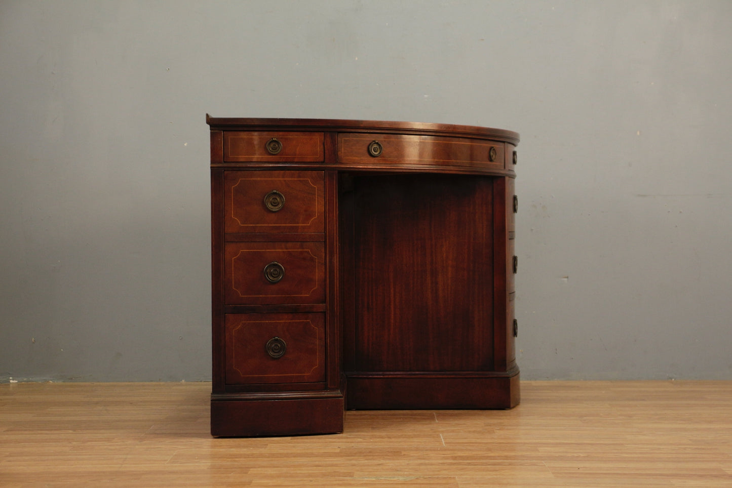 1940s Sligh Mahogany Corner Desk - ONLINE ONLY