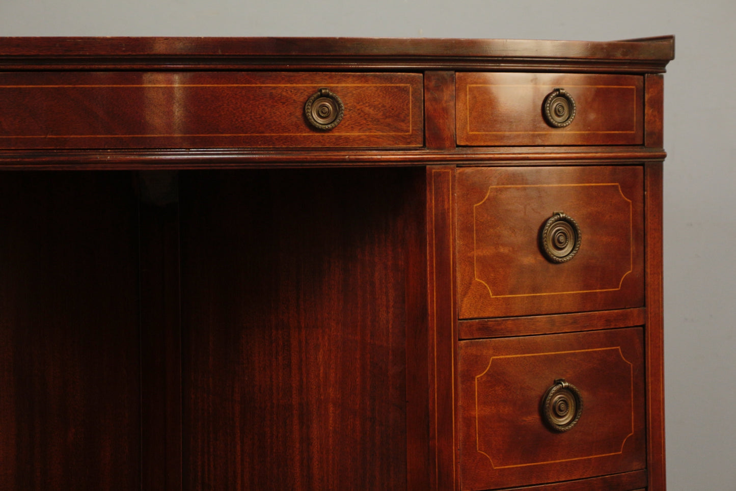 1940s Sligh Mahogany Corner Desk - ONLINE ONLY