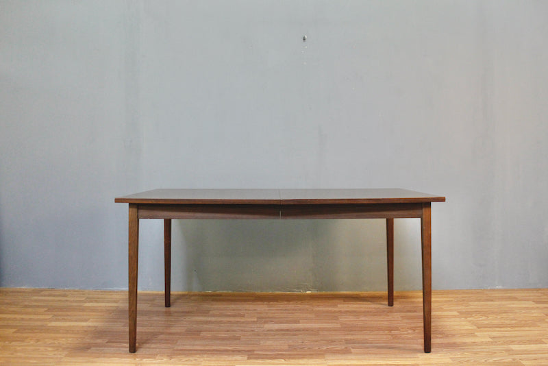 Walnut & Laminate Angular Dining Table - ONLINE ONLY