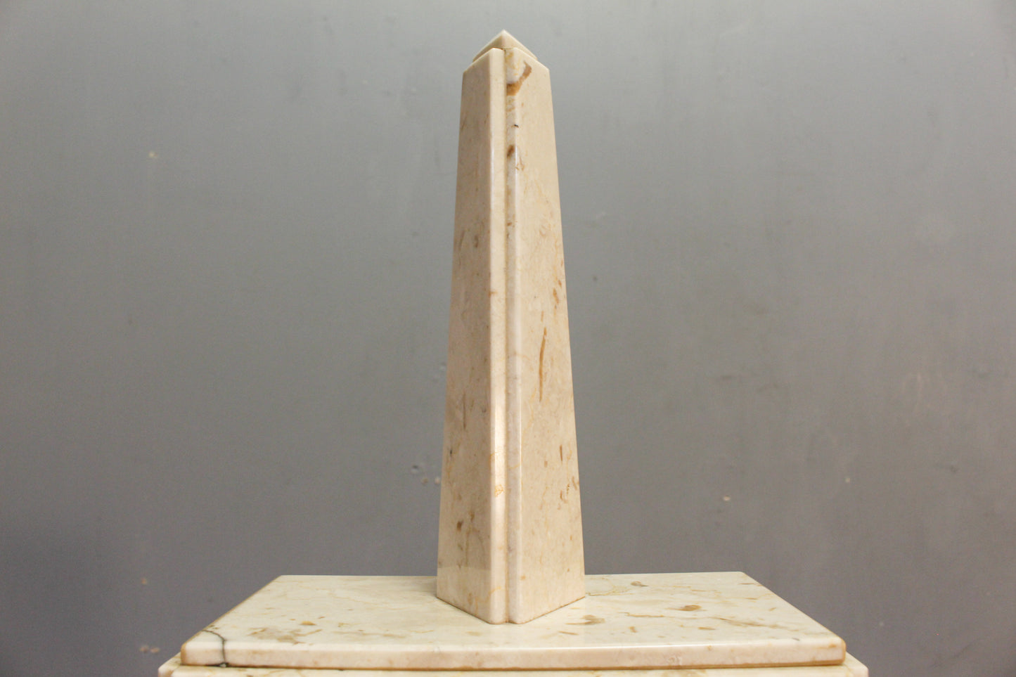 Marble Obelisk Floor Prop Clock