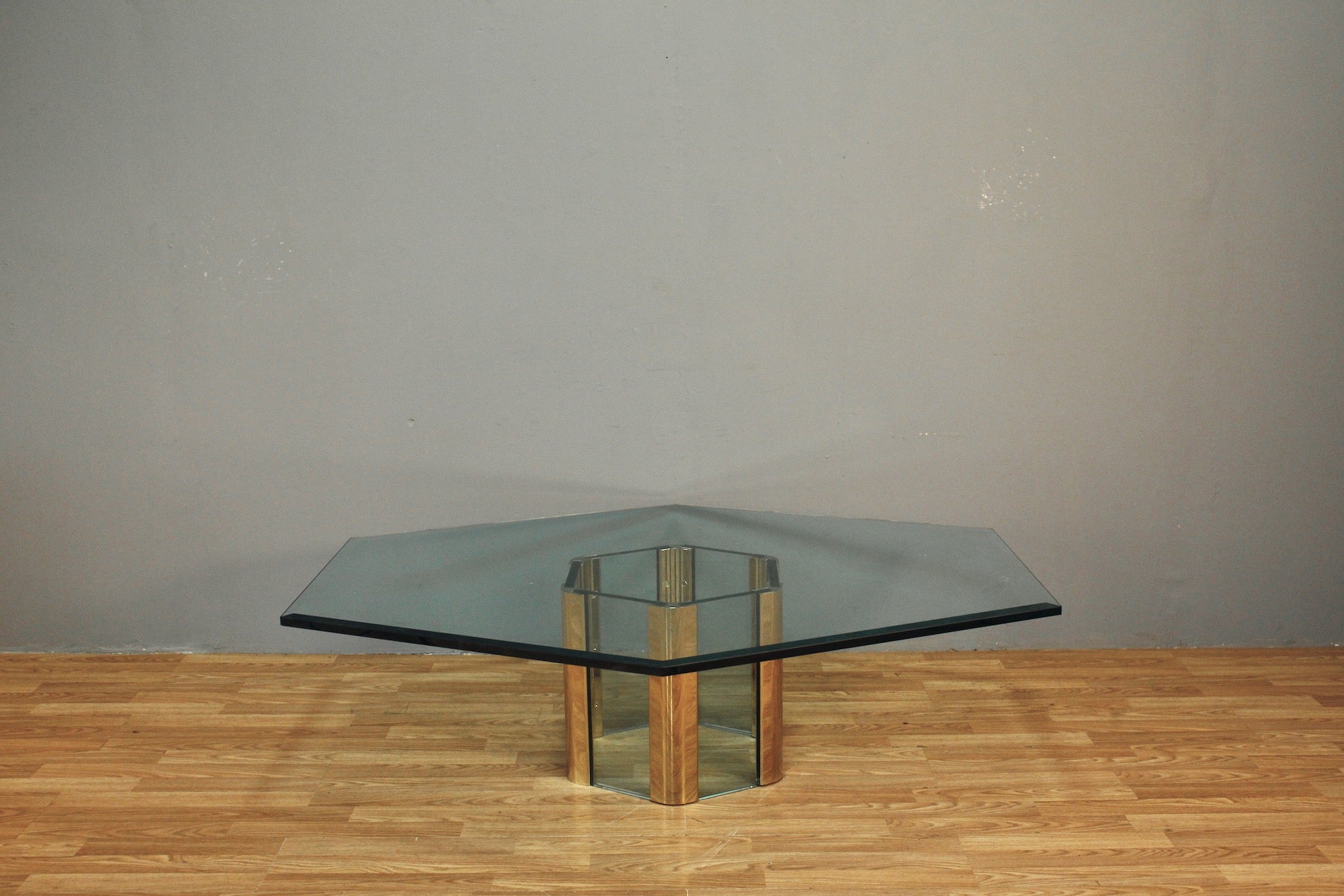 Large Pace Hexagonal Glass Coffee Table - ONLINE ONLY – Furnish Green