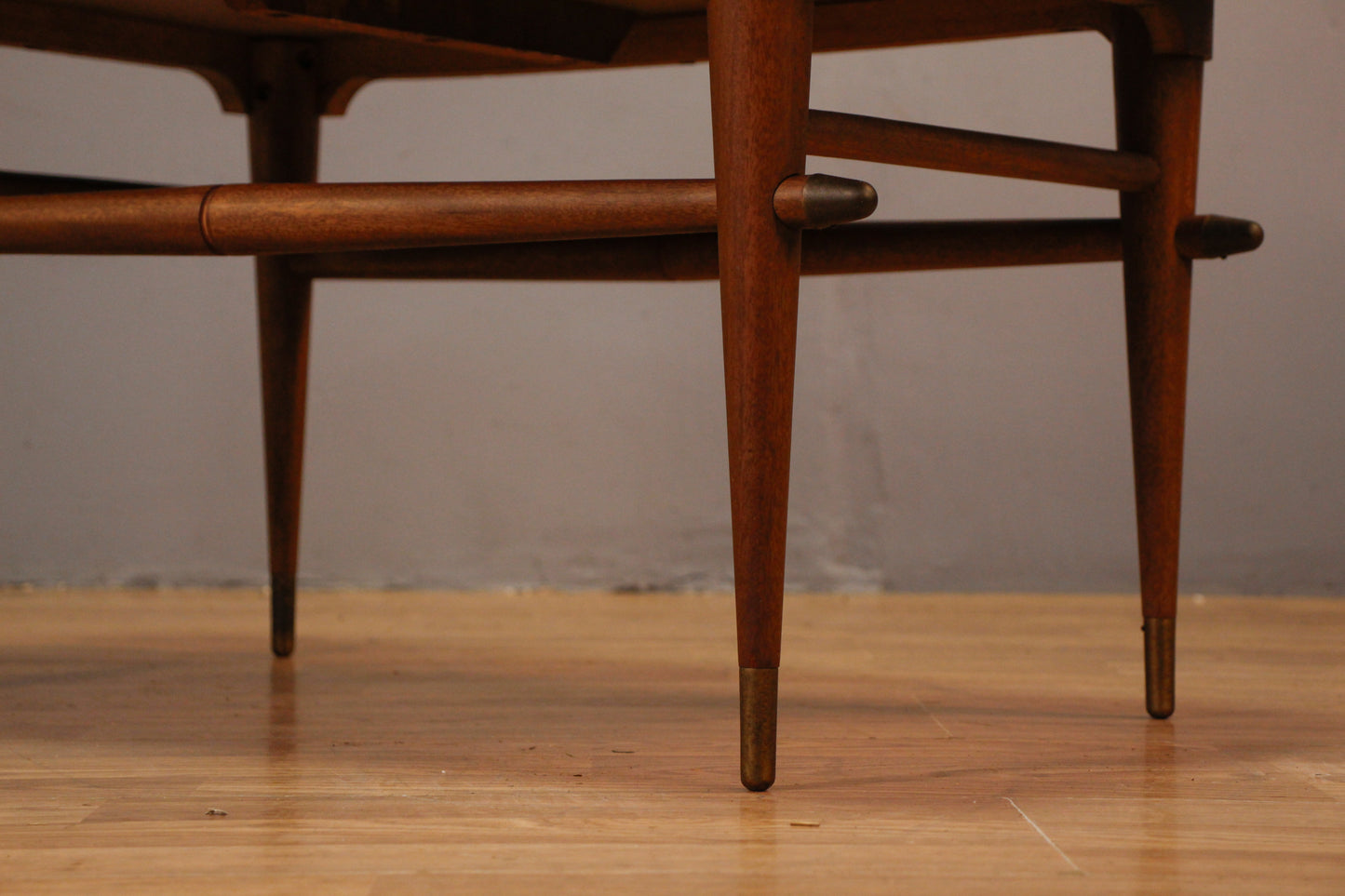 Mid Century Walnut & Laminate Stepback Table