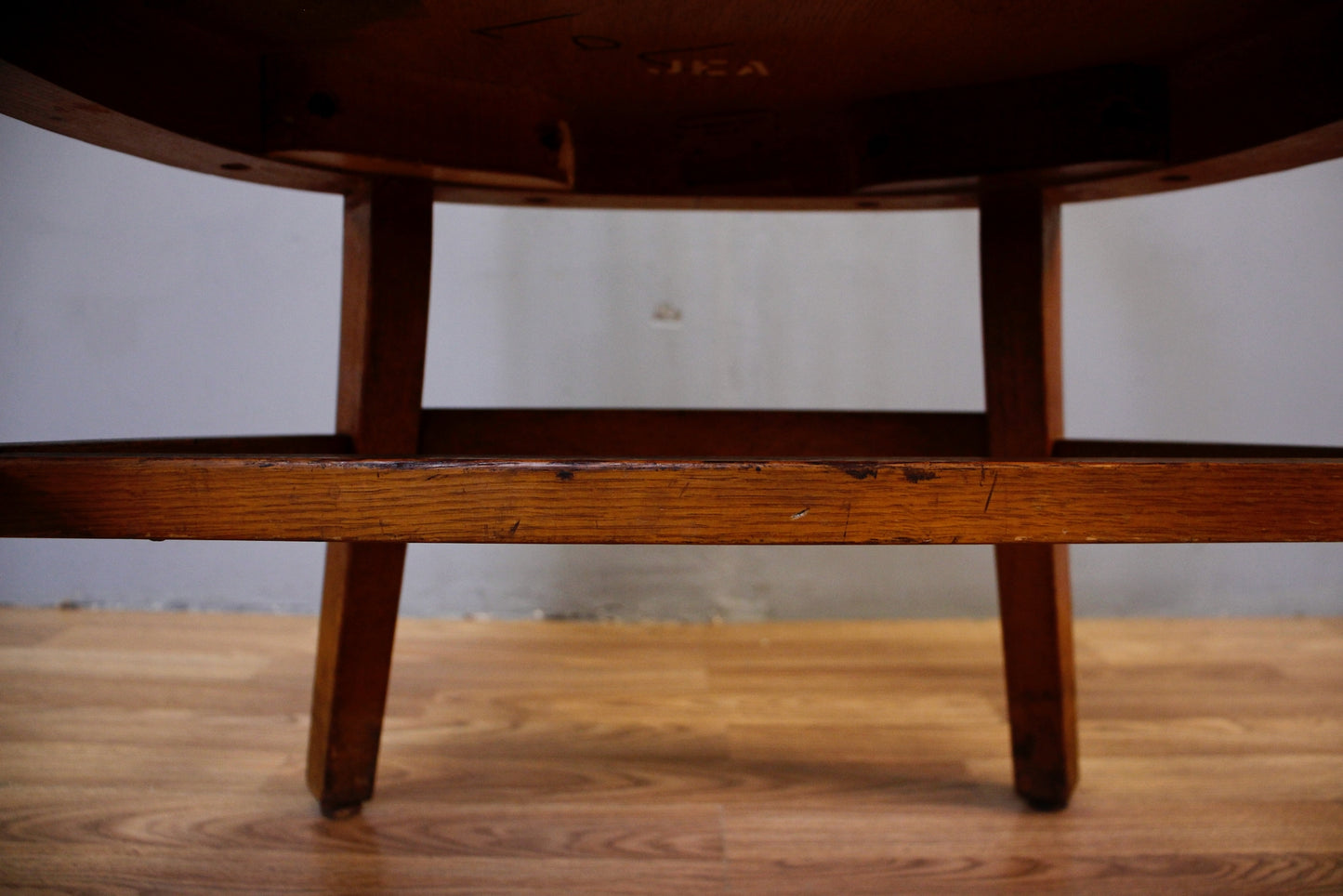 Oak Slatted Banker's Chair - ONLINE ONLY