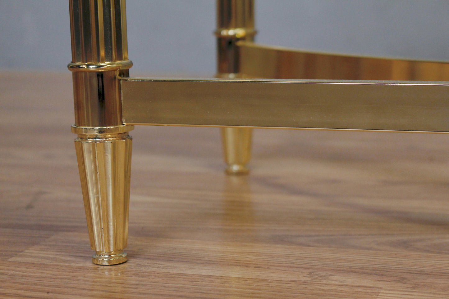Gold & Glass-Top Console Table - ONLINE ONLY