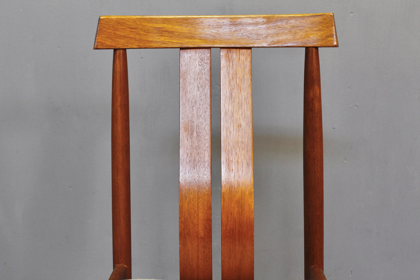 Danish Teak Curved Side Chair