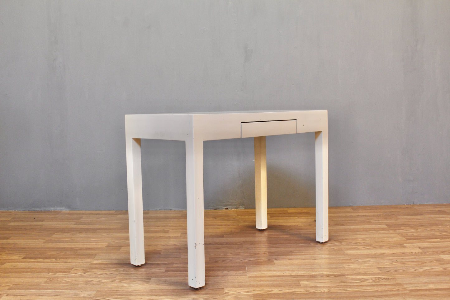 White Laminate Console Desk