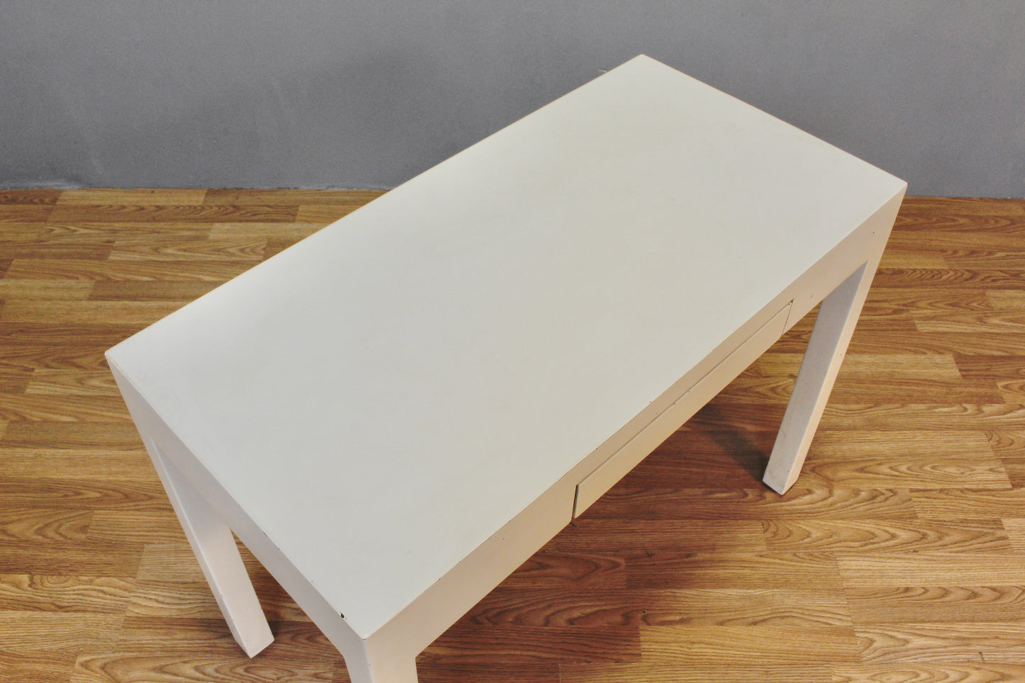 White Laminate Console Desk