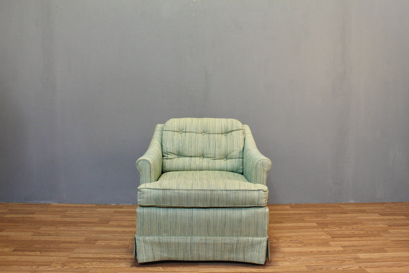 Hickory House Striped Club Chair - ONLINE ONLY