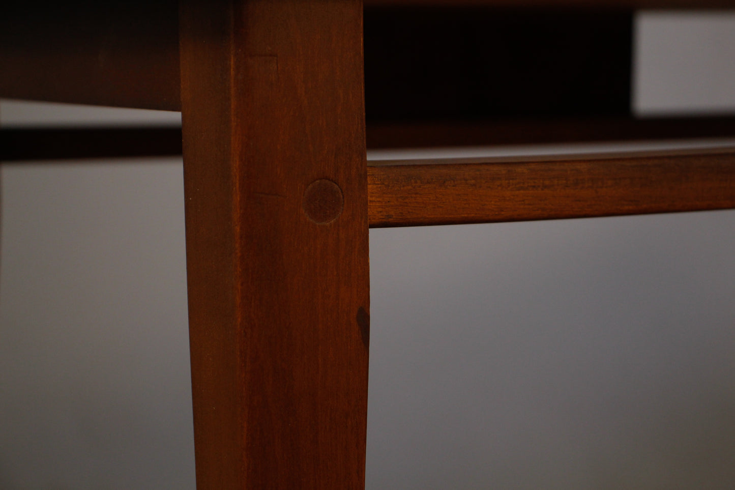 Lane Walnut & Laminate 2-Tier End Table