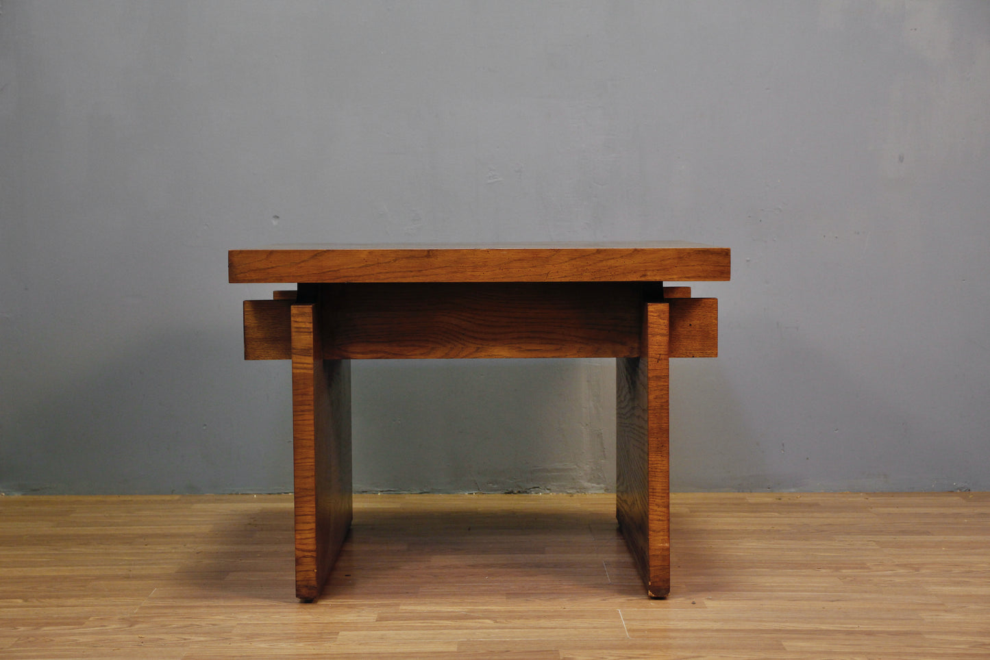 Lane Brutalist Oak Square Coffee Table