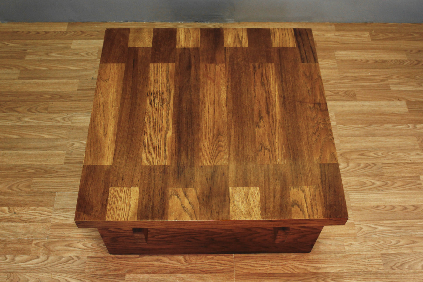 Lane Brutalist Oak Square Coffee Table