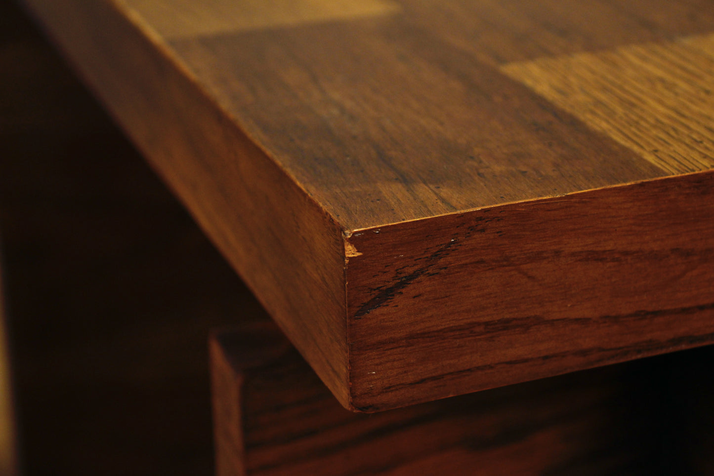 Lane Brutalist Oak Square Coffee Table