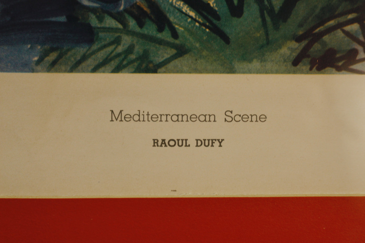 "Mediterranean Scene" Raoul Duffy Print