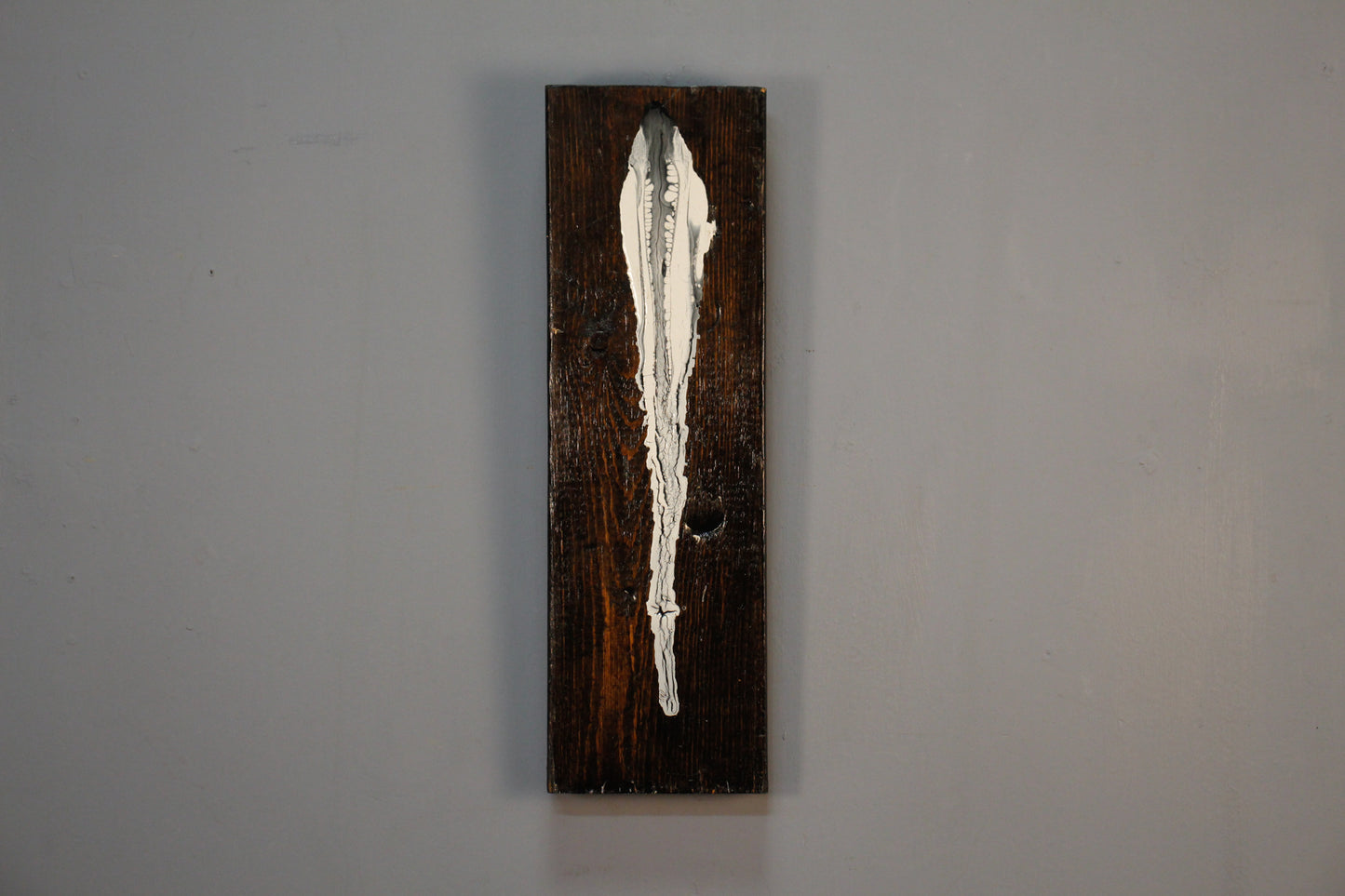 Small "Stalactite" Painted Wooden Slab