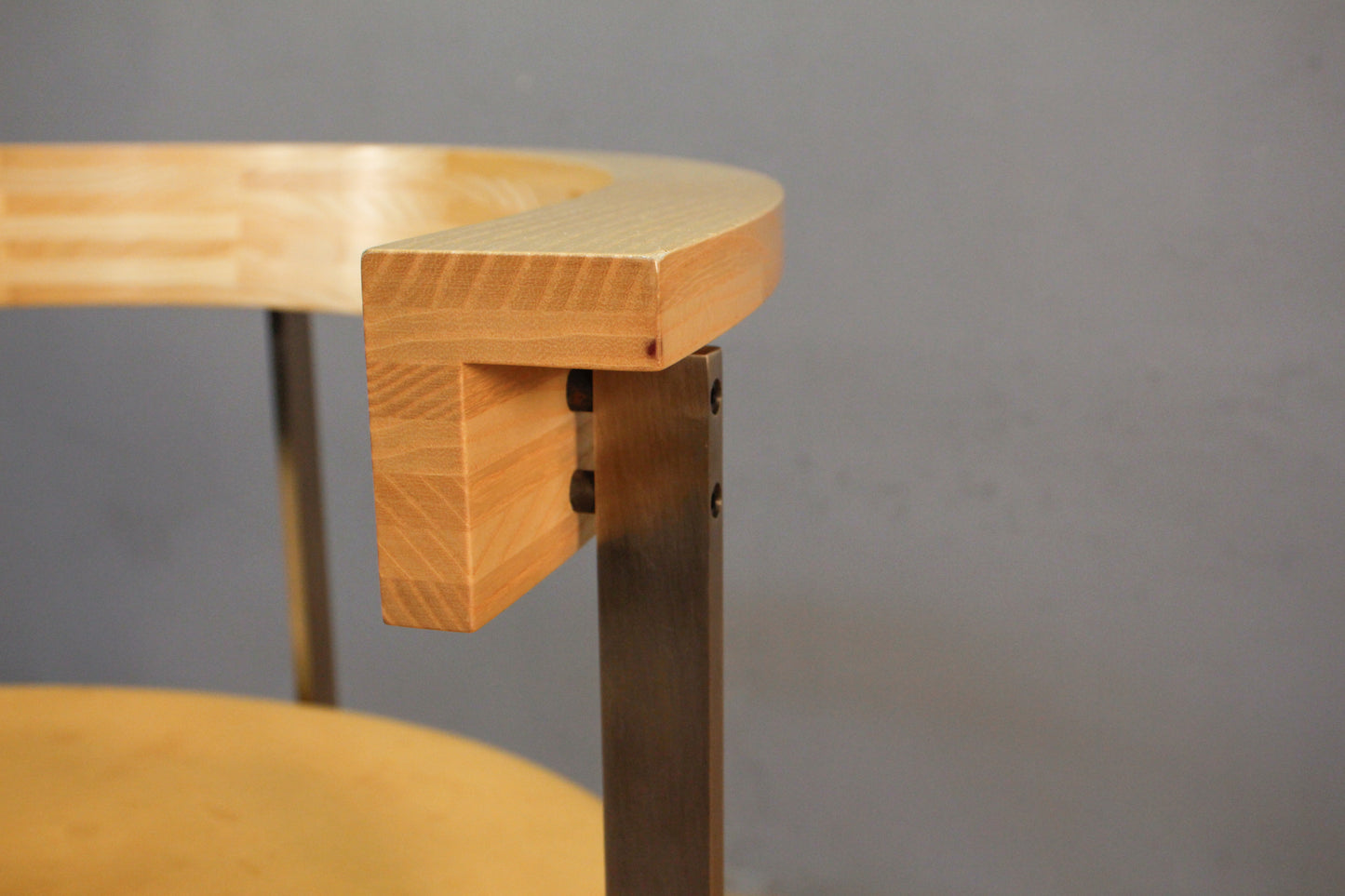 PK11 Ash & Steel Armchair Y