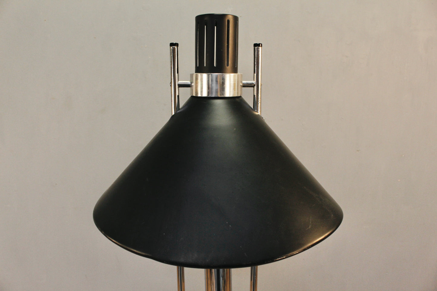 Robert Sonneman Black & Chrome Floor Lamp