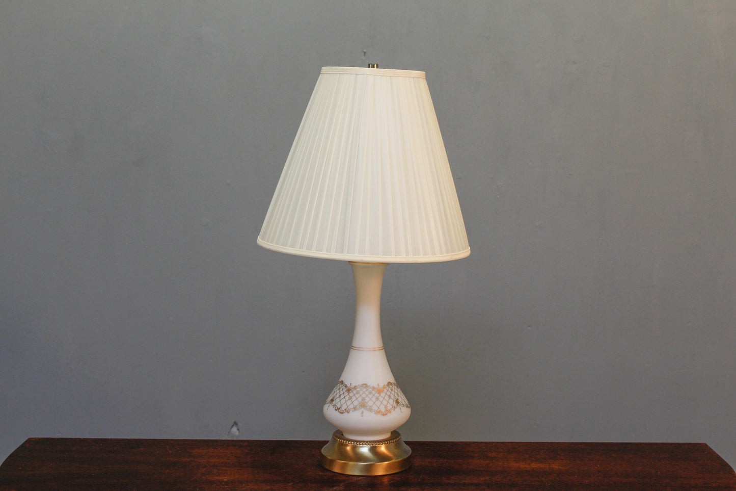 Frosted Glass & Gold Table Lamp