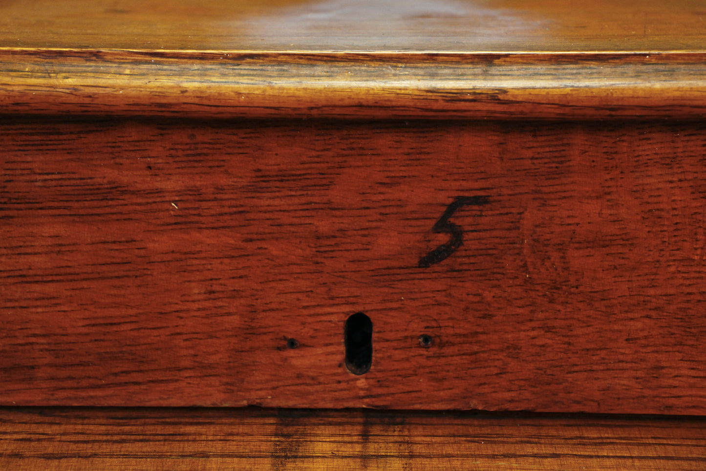 Antique Oak Roll-Top Secretary Desk