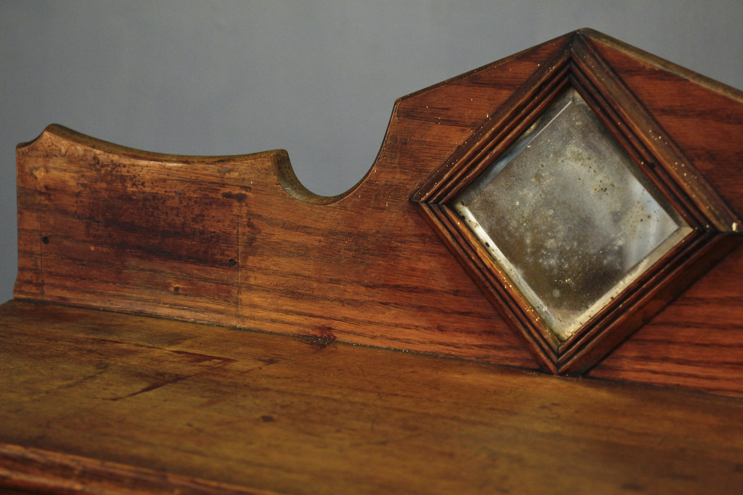 Antique Oak Roll-Top Secretary Desk