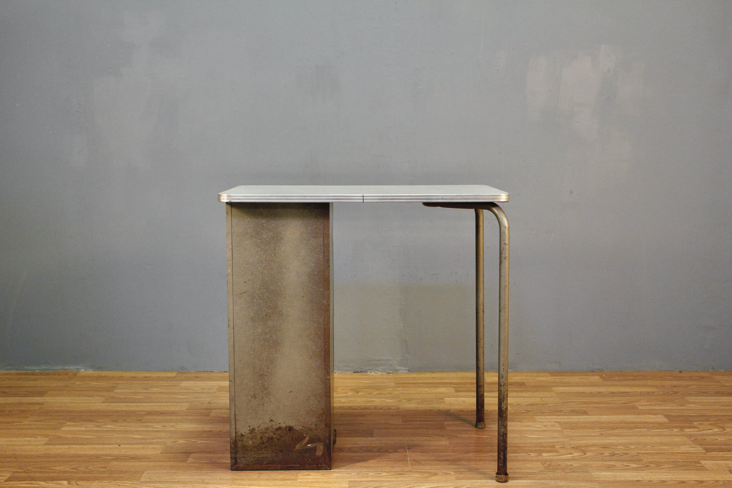 Retro-Industrial Spearmint Desk