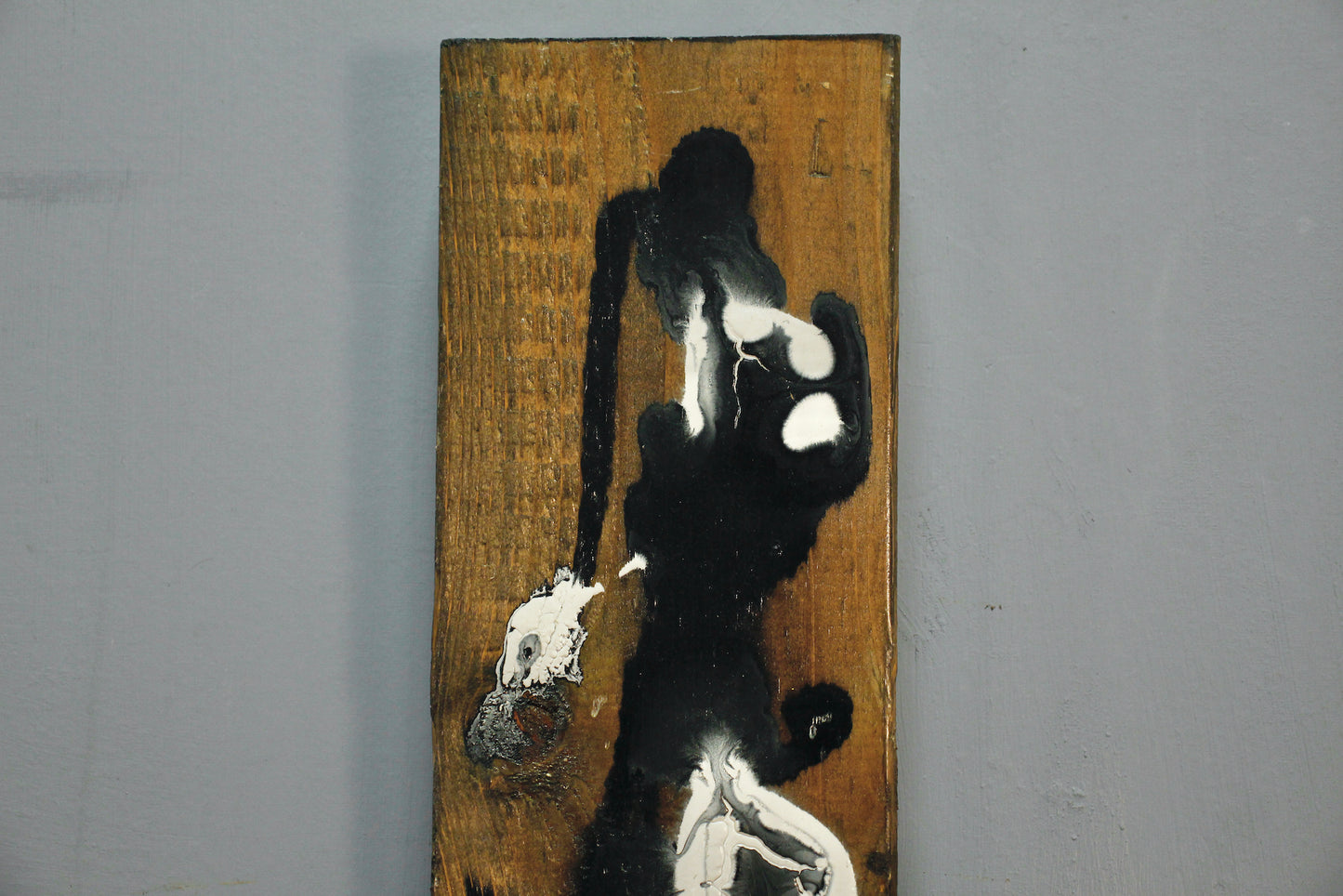 Small "Shadows" Painted Wooden Slab