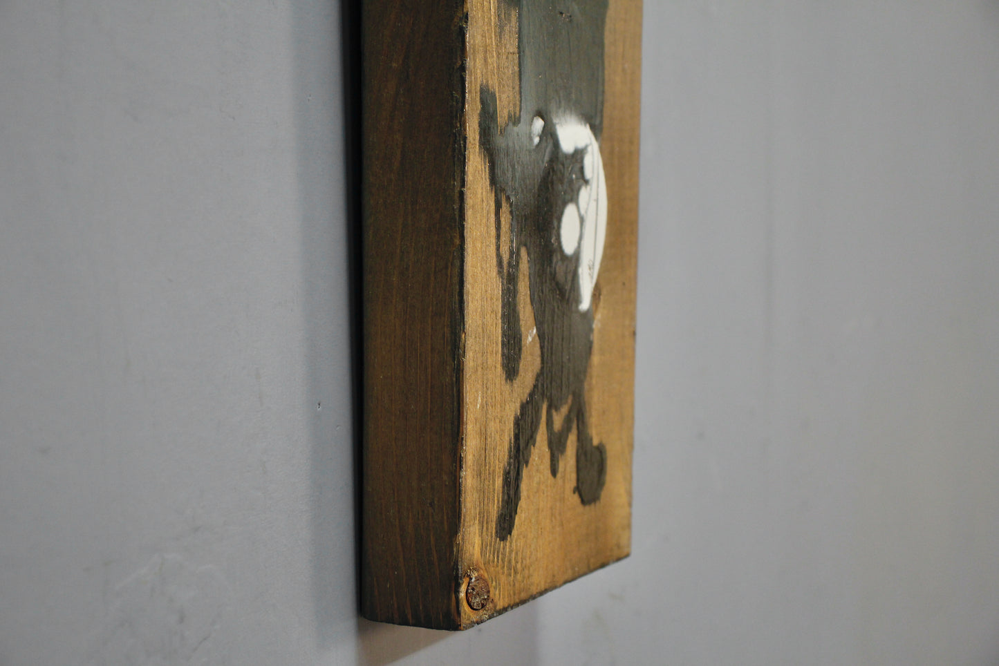 Small "Shadows" Painted Wooden Slab