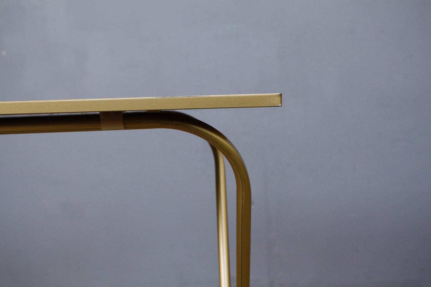 Gold & Laminate Folding Tray Table