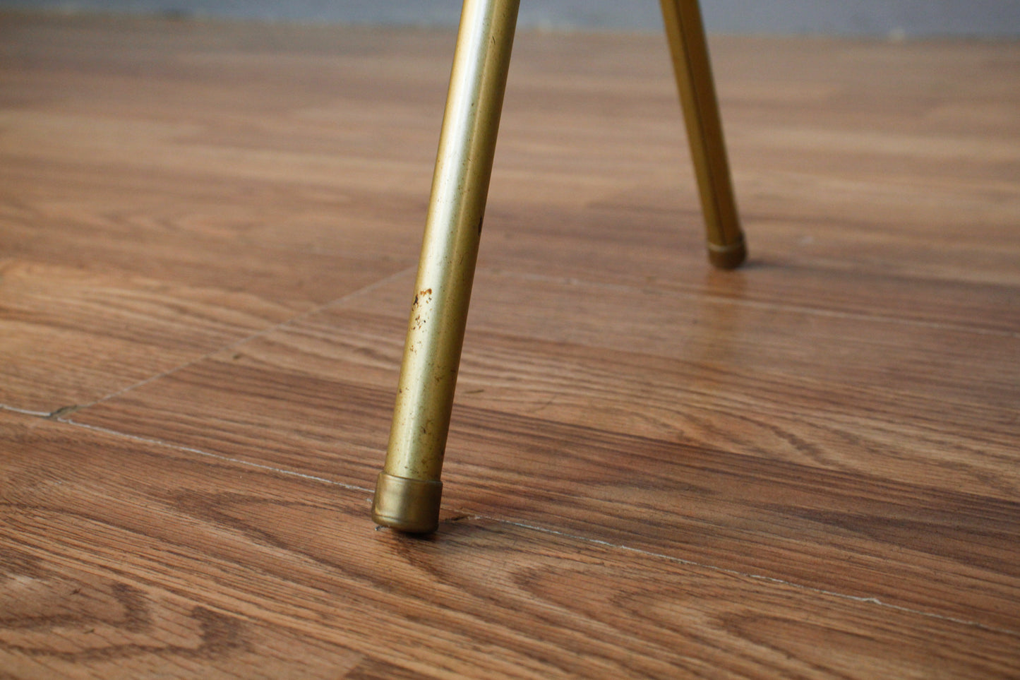 Gold & Laminate Folding Tray Table